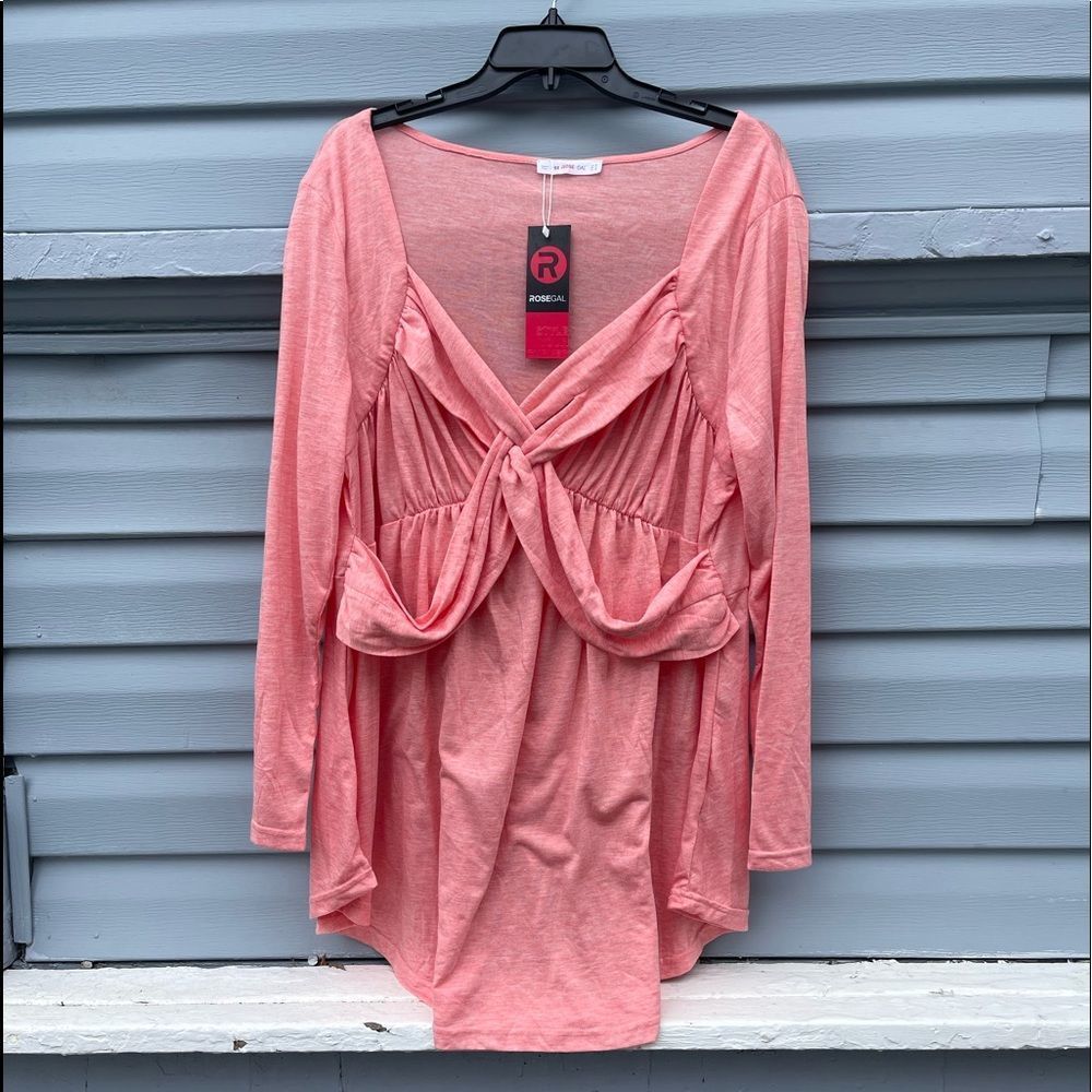 Rosegal beautiful 5x peach blouse
